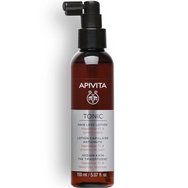 Apivita Hair Strengthening Routine for Men PROMO PACK Tonic Hair Loss Lotion 150ml & Подарък Men\'s Tonic Shampoo 75ml & Scalp Massager