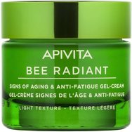 Apivita PROMO PACK Making Spirits Bright Bee Radiant Signs of Aging Anti - Fatigue Gel Day Cream Light Texture 50ml & Подарък Smoothing - Reboot Night Gel Balm 15ml & Подарък тоалетна чанта