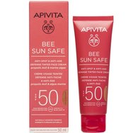 Apivita Bee Sun Safe Anti-Spot & Anti-Age Defence Face Cream Spf50 Golden 50ml
