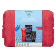 Apivita Promo Bee Sun Safe Hydra Fresh Gel-Cream Spf50 50ml & Подарък Black Detox Cleansing Jelly 50ml & Express Face Mask Sea Levander 16ml (2x8ml) & Подарък Коралови тоалетни принадлежности 1 бр