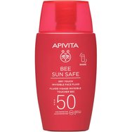 Apivita Promo Bee Sun Safe Dry Touch Invisible Face Fluid Spf50, 50ml & Подарък Black Detox Cleansing Jelly 50ml & Express Face Mask Sea Levander 16ml (2x8ml) & Подарък Коралови тоалетни принадлежности 1 бр