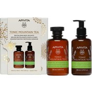 Apivita Promo Tonic Mountain Tea Shower Gel with Essential Oils 250ml & Moisturizing Body Milk 200ml