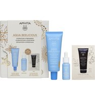 Apivita Promo Aqua Beelicious Healthy Glow Hydrating Fluid Cream Spf30 Tinted 40ml & Подарък Refreshing Hydrating Face Booster 10ml & Подарък Black Detox Cleansing Jelly 5ml - Тънък хидратиращ крем за лице за естествен блясък с висока защита с цвят и серум за лице за подмладяване и хидратация с цветя, мед и черен почистващ гел за лице и очи с активен въглен и прополис Apivita Promo Aqua Beelicious Healthy Glow Hydrating Fluid Cream Spf30 Tinted 40ml & Подарък Refreshing Hydrating Face Booster 10ml & Подарък Black Detox Cleansing Jelly 5ml - Тънък хидратиращ крем за лице за естествен блясък с висока защита с цвят и серум за лице за подмладяване и хидратация с цветя, мед и черен почистващ гел за лице и очи с активен въглен и прополис