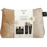 Apivita Queen Bee Promo Absolute Anti-Aging & Regenerating Rich Texture Face Cream 50ml & Подарък Redefining Serum 10ml & Подарък Reviving Eye Cream 5ml & торбичка 1 бр  Apivita Queen Bee Promo Absolute Anti-Aging & Regenerating Rich Texture Face Cream 50ml & Подарък Redefining Serum 10ml & Подарък Reviving Eye Cream 5ml & торбичка 1 бр