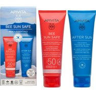 Apivita Promo Bee Sun Safe Hydra Fresh Face & Body Milk Spf50 & After Sun Cool & Sooth Face & Body Gel-Cream With Fig, Aloe & Propolis Travel Size 100ml - Хидратиращ слънцезащитен лосион с висока защита за лице и тяло, с водорасли, прополис и освежаващ успокояващ гел крем за след слънце, за лице и тяло със смокиня, алое и прополис