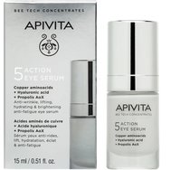 Apivita 5 Action Eye Copper Aminoacids Serum Серум за очи против бръчки, за стягане & хидратация за отпочинал & сияен поглед с медни аминокиселини, прополис & хиалуронова киселина 15ml Apivita 5 Action Eye Copper Aminoacids Serum Серум за очи против бръчки, за стягане & хидратация за отпочинал & сияен поглед с медни аминокиселини, прополис & хиалуронова киселина 15ml