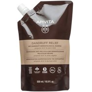 Apivita Dandruff Relief Refill Shampoo Дерматологичен шампоан против сух скалп с прополис & растителна AHA 500ml
