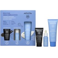 Apivita Promo Aqua Beelicious Comfort Hydrating Cream Rich Texture 40ml & Подарък Refreshing Hydrating Face Booster 10ml & Подарък Black Detox Cleansing Jelly 15ml