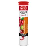 Lanes Viamin C 1000mg Хранителна добавка с червена боровинка 20 еферв. табл. Lanes Viamin C 1000mg Хранителна добавка с червена боровинка 20 еферв. табл.