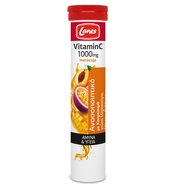 Lanes Vitamin C 1000mg Хранителна добавка с куркума 20 еферв. табл. Lanes Vitamin C 1000mg Хранителна добавка с куркума 20 еферв. табл.