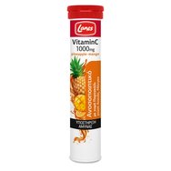 Lanes Viamin C 1000mg Хранителна добавка с вкус на ананас и манго 20 еферв. табл. Lanes Viamin C 1000mg Хранителна добавка с вкус на ананас и манго 20 еферв. табл.