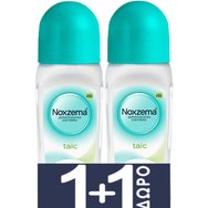 Noxzema Promo Talc Roll On Malodor Control Technology 100ml (2x50ml)