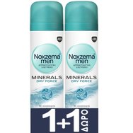 Noxzema Men Promo Minerals Dry Force Deodorant Spray 300ml (2x150ml)