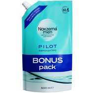 Noxzema Men Pilot Refreshing Showergel Refill 600ml - Пълнител за душ гел в саше с морски соли за освежаващо усещане