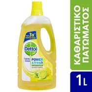Dettol Power & Fresh Diluted Sparkling Lemon & Lime Burst 1Lt