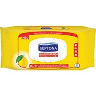 Septona Antibacterial Refresh Antiseptic Антибактериални кърпички с лимон 60 Wipes Septona Antibacterial Refresh Antiseptic Антибактериални кърпички с лимон 60 Wipes