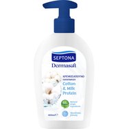 Septona Dermasoft Handwash with Cotton & Milk Protein - 400ml - Крем сапун с екстракт от органичен памук и млечен протеин Septona Dermasoft Handwash with Cotton & Milk Protein - 400ml - Крем сапун с екстракт от органичен памук и млечен протеин