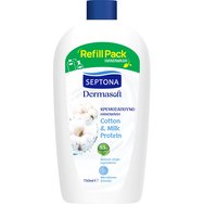 Septona Dermasoft Handwash with Cotton & Milk Protein - 750ml Refill - Зареждащ крем сапун с екстракт от органичен памук и млечен протеин Septona Dermasoft Handwash with Cotton & Milk Protein - 750ml Refill - Зареждащ крем сапун с екстракт от органичен памук и млечен протеин