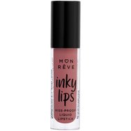 Mon Reve Inky Lips Kiss-Proof Liquid Matte Lipstick Изключително дълготрайно течно матово червило 4ml - 25 Mon Reve Inky Lips Kiss-Proof Liquid Matte Lipstick Изключително дълготрайно течно матово червило 4ml - 25