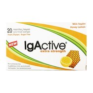 IgActive Extra Strength Пастили за болки в гърлото с лимонов мед, допринасят за имунната подкрепа на 20 таблетки за смучене IgActive Extra Strength Пастили за болки в гърлото с лимонов мед, допринасят за имунната подкрепа на 20 таблетки за смучене