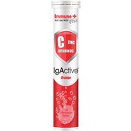 IgActive Immune Plus Хранителна добавка с витамин C, D3 & цинк за подсилване на имунната система с вкус на портокал 20 ефервесцентни таблетки IgActive Immune Plus Хранителна добавка с витамин C, D3 & цинк за подсилване на имунната система с вкус на портокал 20 ефервесцентни таблетки