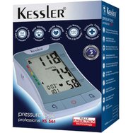 Kessler KS 561 Pressure Logic Professional Blood Pressure Monitor дигитален апарат за кръвно налягане за мишница с индикатор за предсърдно мъждене и неравномерен сърдечен ритъм и функция за средна стойност от тройно автоматично измерване 1 брой Kessler KS 561 Pressure Logic Professional Blood Pressure Monitor дигитален апарат за кръвно налягане за мишница с индикатор за предсърдно мъждене и неравномерен сърдечен ритъм и функция за средна стойност от тройно автоматично измерване 1 брой