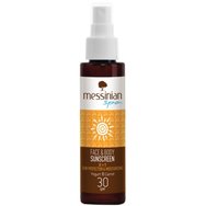 Messinian Spa Sunscreen 2in1 Protection & Moisturizing Face & Body Spray Spf30, 100ml - Слънцезащитен крем за лице и тяло с висока степен на защита и хидратация с кисело мляко и морков Messinian Spa Sunscreen 2in1 Protection & Moisturizing Face & Body Spray Spf30, 100ml - Слънцезащитен крем за лице и тяло с висока степен на защита и хидратация с кисело мляко и морков