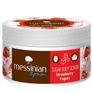 Messinian Spa Strawberry Yogurt Sugar Body Scrub 250ml - Скраб за тяло за хидратиране и тонизиране на суха кожа с аромат на ягода Messinian Spa Strawberry Yogurt Sugar Body Scrub 250ml - Скраб за тяло за хидратиране и тонизиране на суха кожа с аромат на ягода