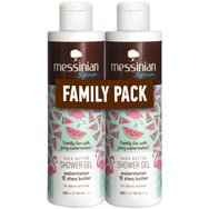 Messinian Spa Promo Shea Butter & Watermelon Shower Gel 600ml (2x300ml) - Овлажняващ душ гел с аромат на диня и масло от ший за ежедневна употреба Messinian Spa Promo Shea Butter & Watermelon Shower Gel 600ml (2x300ml) - Овлажняващ душ гел с аромат на диня и масло от ший за ежедневна употреба