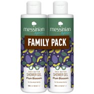 Messinian Spa Promo Shea Butter & Plum Blossom Shower Gel 600ml (2x300ml) - Овлажняващ душ гел с аромат на сливов цвят и масло от ший за ежедневна употреба Messinian Spa Promo Shea Butter & Plum Blossom Shower Gel 600ml (2x300ml) - Овлажняващ душ гел с аромат на сливов цвят и масло от ший за ежедневна употреба