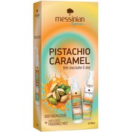 Messinian Spa Promo Pistachio Caramel Body Balm Lotion 100ml & Hair & Body Fragrance Mist 100ml