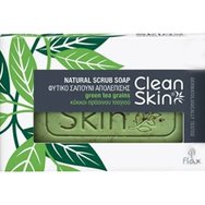 CleanSkin Natural Antiseptic Scrub Soap with Green Tea Grains 100gr