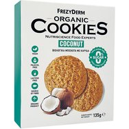 Frezyderm Organic Cookies Био Бисквити за Деца & Възрастни Без Палмово Масло & Захар с Кокос 135g - Coconut Frezyderm Organic Cookies Био Бисквити за Деца & Възрастни Без Палмово Масло & Захар с Кокос 135g - Coconut