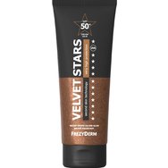 Frezyderm Velvet Stars Silver Glow Spf50+ 175ml - Много висока защита за лице - слънцезащитен крем за тяло с блясък, кадифена текстура, която придава блясък и дълготраен вид на мокра кожа Frezyderm Velvet Stars Silver Glow Spf50+ 175ml - Много висока защита за лице - слънцезащитен крем за тяло с блясък, кадифена текстура, която придава блясък и дълготраен вид на мокра кожа