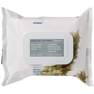 Пакет от оферти на Korres Olympus Tea Крем за почистване на лице 150 мл & Почистващи и почистващи кърпички за подаръци 30 кърпич