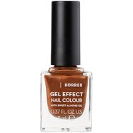 Korres Gel Effect Nail Colour 11ml - 66 Aegean Bronze - Лак за нокти с бадемово масло за интензивен блясък и дълготрайност Korres Gel Effect Nail Colour 11ml - 66 Aegean Bronze - Лак за нокти с бадемово масло за интензивен блясък и дълготрайност