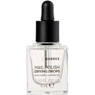 Korres Nail Polish Drying Drops with Sweet Almond Oil 11ml - Капки за изсушаване на лак за нокти, с бадемово масло Korres Nail Polish Drying Drops with Sweet Almond Oil 11ml - Капки за изсушаване на лак за нокти, с бадемово масло