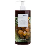 Korres Renewing Body Cleanser Santorini Grape Shower Gel 1000ml - Освежаващ, хидратиращ пенлив душ гел със свеж, плодов аромат на грозде Санторини с помпа Korres Renewing Body Cleanser Santorini Grape Shower Gel 1000ml - Освежаващ, хидратиращ пенлив душ гел със свеж, плодов аромат на грозде Санторини с помпа