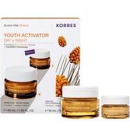 Korres Promo Black Pine Primus Wrinkle Defying Face Day Cream 40ml & Подарък Youth Renewal Sleeping Facial Cream 15ml Korres Promo Black Pine Primus Wrinkle Defying Face Day Cream 40ml & Подарък Youth Renewal Sleeping Facial Cream 15ml