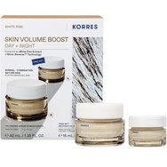 Korres Promo White Pine Volumizing Serum in Moisturizer Day Cream 40ml & Подарък Restorative Overnight Facial Night Cream 15ml