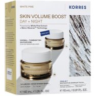 Korres Promo White Pine Volumizing Serum in Moisturizer Day Cream 40ml & Подарък Restorative Overnight Facial Night Cream 15ml