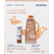 Korres Promo Almond Nut Hand Cream 50ml & Cocoa Butter Extra Care Lipbalm 4.5g Korres Promo Almond Nut Hand Cream 50ml & Cocoa Butter Extra Care Lipbalm 4.5g