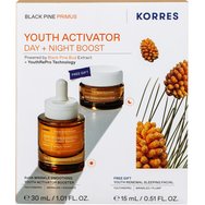 Korres Promo Black Pine Primus 6xHA Wrinkle Smoothing Youth Activator Booster 30ml & Подарък Υouth Renewal Sleeping Facial Cream 15ml Korres Promo Black Pine Primus 6xHA Wrinkle Smoothing Youth Activator Booster 30ml & Подарък Υouth Renewal Sleeping Facial Cream 15ml