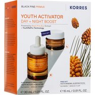 Korres Promo Black Pine Primus 6xHA Wrinkle Smoothing Youth Activator Booster 30ml & Подарък Υouth Renewal Sleeping Facial Cream 15ml Korres Promo Black Pine Primus 6xHA Wrinkle Smoothing Youth Activator Booster 30ml & Подарък Υouth Renewal Sleeping Facial Cream 15ml
