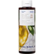 Korres Basil & Lemon & Purifying Sage Extract Shower Gel 250ml - Освежаващ, хидратиращ душ гел с босилек, лимон и подхранващо бадемово масло, идеален за чувствителна кожа
