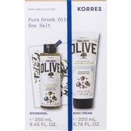 Корес Промо Пюър Грек Олив Шауър Гел Сий Сол 250мл & Крем за тяло Сий Сол 200мл