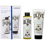 Корес Промо Пюър Грек Олив Шауър Гел Сий Сол 250мл & Крем за тяло Сий Сол 200мл