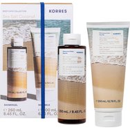 Korres Promo Sea Salt Coconut Shower Gel 250ml & Sea Salt Coconut & Nourishing Almond Oil Body Milk 200ml