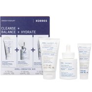 Korres Promo Travel Size Greek Yoghurt Probiotic Foaming Cream Cleanser 75ml & Smart Probiotic Super Serum 30ml & Gel-Cream 20ml