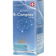 Altion B-Complex Syrup 150ml - Хранителна добавка с витамин B комплекс за нормална функция на нервната система и подобряване на умствената дейност с вкус на ванилов крем